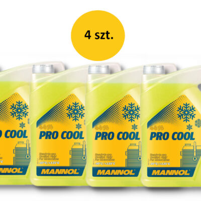 Płyn DO Chłodnic PRO COOL 5L Motocyklowy (-40ST.C/+135ST.C) GOTOWY DO Użycia - PAKIET 4 SZTUKI