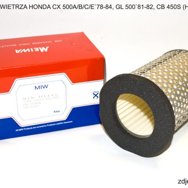 Filtr Powietrza Honda CX 500A/B/C/E`78-84, GL 500`81-82, CB 450S (HFA1402) | MIW