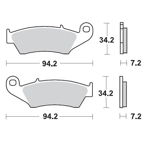 Klocki Hamulcowe KH185 / KH389 Nitro Racing Sinter Metal Soft: 22 (Nitro Sport) ETA RR 2T 125/200 ’19-, RR 2T 250/300 ’13-, RR 4T 350/390 ’11-’21, RR 4T 450 ’05-’14, Honda CR 125/250/500R ’95-’07, CRF 230F/250R ’03-’22, CRF 450R ’02- | Moto-Master