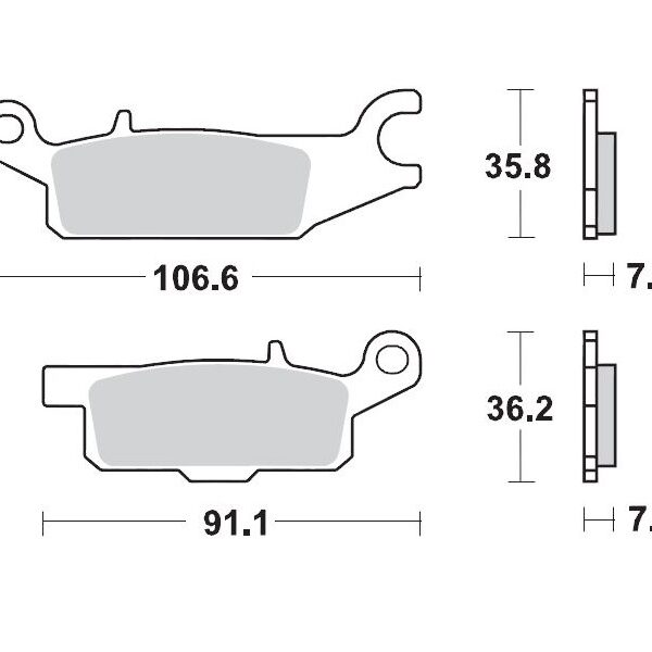 Klocki Hamulcowe KH443 Sinter Metal Oem: 11 (Sinterpro Racing) Yamaha: YFM 700 Grizzly Przód-Lewy | Moto-Master