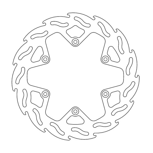 Tarcza Hamulcowa Flame Tył 245MM Yamaha YZ/YZF/WRF 125/250/450 ’19- | Moto-Master