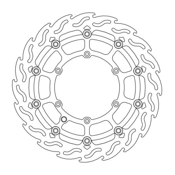 Tarcza Hamulcowa Pływająca Flame Przód Supermoto 320MM Ktm/Husqvarna/Husaberg | Moto-Master