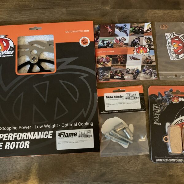 Zestaw Husqvarna TC 85 `14-19, KTM 85 SX `12-19, KTM Ebike Freeride SX/EXC `12-19 Zestaw:tarcza Pływająca 260MM (112160), Adapter, Klocki | Moto-Master