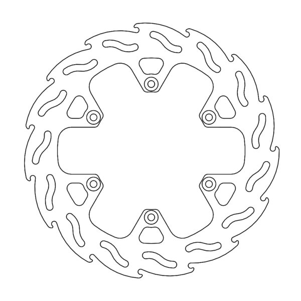 Tarcza Hamulcowa Tył 240MM Flame KTM 450 Rally ’11-, Beta 250/300/350/390/400/430/450/480/498/500 RR ’13-’20 | Moto-Master