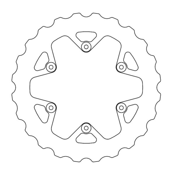 Tarcza Hamulcowa Tył (Pełna) MUD Series (Błoto) 245MM Yamaha YZ 125 ’02-’18, YZ 250 ’02-’20, YZF 250/450 ’02-’18 | Moto-Master