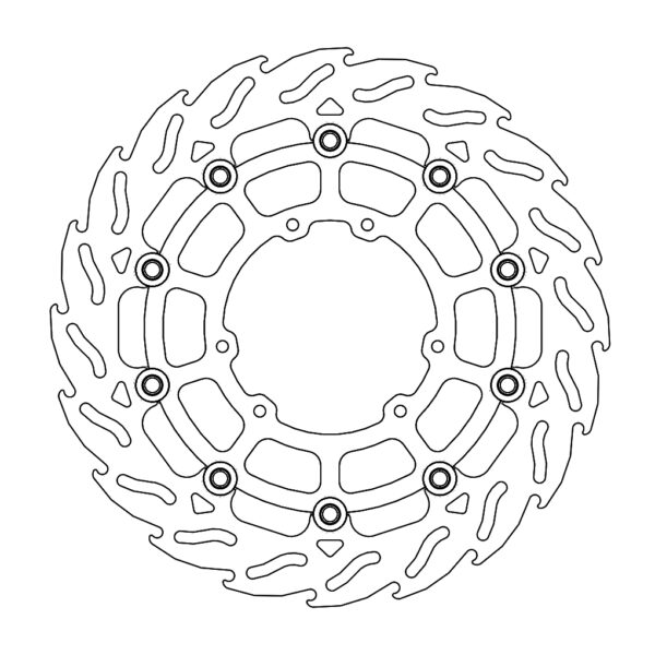 Tarcza Pływająca Przód 300MM Flame (Aluminiowy Środek) Honda CRF 250/450 ’04-’25 | Moto-Master