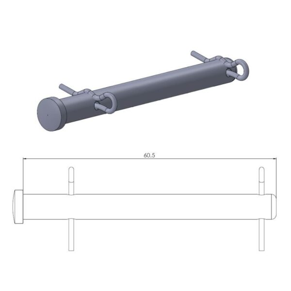 Trzpień (WIESZAK) Klocków Hamulcowych Tył KTM 125/530 ’09-’19, Husqvarna 125/350 ’14-’19, Husaberg 125/570 ’09-’14 | Moto-Master