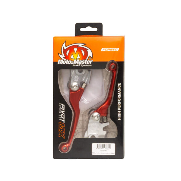 Zestaw Dźwignia Sprzęgła i Hamulca (Niełamki) Kute Gasgag/Husqvarna/Stark Varg (Braktec) Kolor Czerwony | Moto-Master