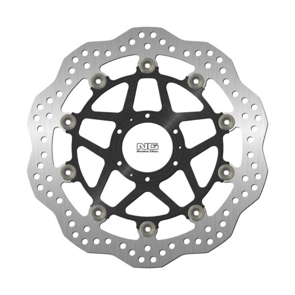 Tarcza Hamulcowa Przód Honda CB 400 ’89-’91, CB 400 Four ’97-’00, CB 600 Hornet 98-’99, CB 400 Super Boldor ’05-’14, CB 400 Super Four ’02-’13 (296X62X5Mm) (6X6,25Mm) Wave Pływająca (Środek Aluminiowy) | NG