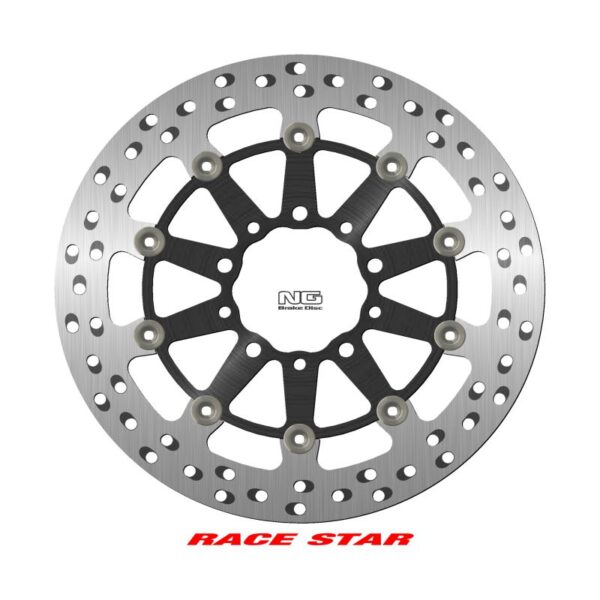 Tarcza Hamulcowa Przód RACE STAR Premium Kawasaki GTR 1400 ’07-’18, ZX-10R NINJA ’11-’15, ZX-6/ZX-6R NINJA ’13-’17, z 1000 ’14-’20, z 800 ’13-’17, ZX-14 ’07-’16, ZZR 1400 ’06-’17 (310X80X5MM) (5X8, 45/10,25MM) Pływająca (Środek Aluminiowy, POLEP | NG