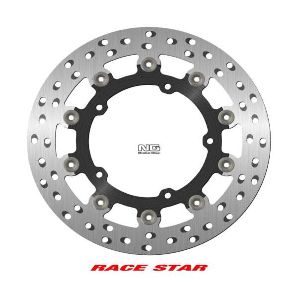 Tarcza Hamulcowa Przód Race Star Premium Yamaha MT-03 ’16-’22, R3 ’19-’22, YZF-R25 ’14-’17, YZF-R3 ’15-’18 (298X132X5Mm) (5X8,25Mm) (Środek Aluminiowy, Polepszone Chłodzenie) | NG