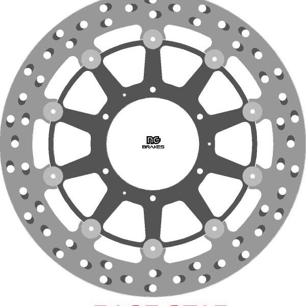 Tarcza Hamulcowa Przód Race Star Premium Honda CB 1300 ’03-’12, CB 1000R ’08-, CBR 600RR ’09-’18, CBR 600/1000Rr ’04-’05, CTX 1300 ’14-, Forza 750 ’21, (310X94X5Mm) (6X6,25Mm) Pływająca (Środek Aluminiowy, Polepszone Chłodzenie) | NG