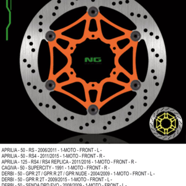 NG Tarcza hamulcowa – APRILIA RS 50/125 (RS4) (2007-2014)