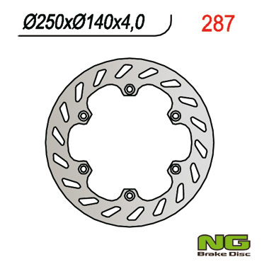 Tarcza Hamulcowa Przód Aprilia RX 50`03-06, ETX 125`85-90, RX 125`89-00 (250X140X4) | NG