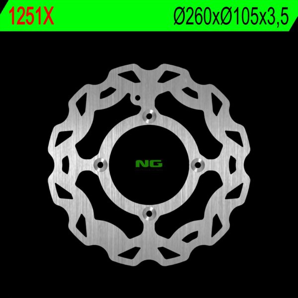 Tarcza Hamulcowa Przód Beta 125RR (4T) ’08-’22, RR125 (2T)’19-’22, RR50 Wave (260X105X3.5) | NG