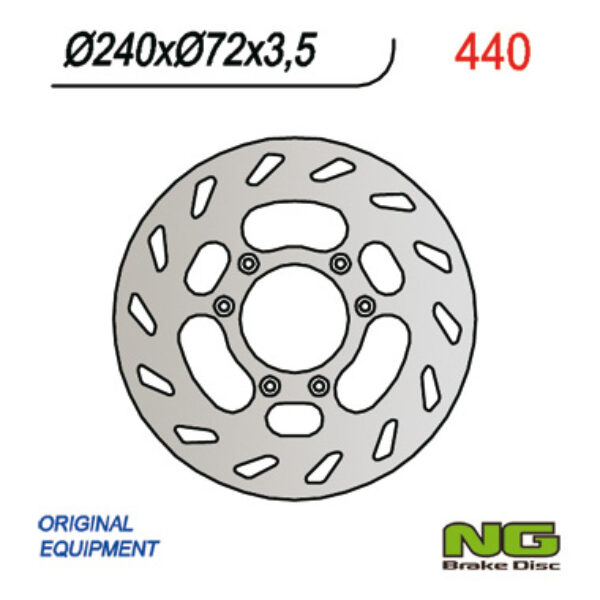 Tarcza Hamulcowa Przód Beta 50 (240X72X3, 5) | NG