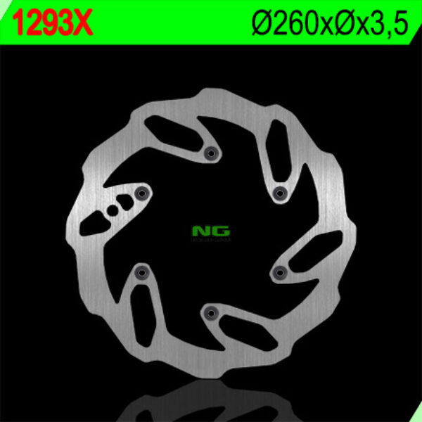 Tarcza Hamulcowa Przód Beta RR ENDURO 250/300 ’12-’23, Xtrainer 250 ’17-’22 4T 390/400/430/450/480/498 (260X-X3, 5) WAVE 6 Otworów | NG