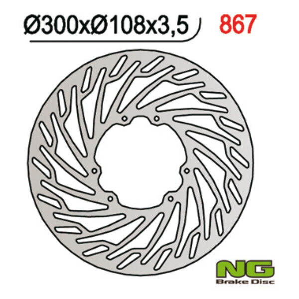 NG Tarcza hamulcowa – DERBI 50/125 – NG867