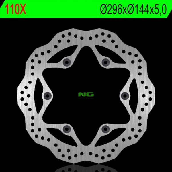 Tarcza Hamulcowa Przód Honda CBF 500/600, CB 750 92-93, CBR 1000F 87-92, ST 1100, VT 1300 (Tył) (296X144X5, Mm) (6X10,5Mm) Wave | NG