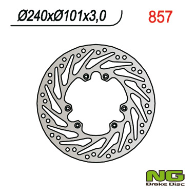 NG Tarcza hamulcowa - HONDA CR 125/250 (2002-2014) - NG857