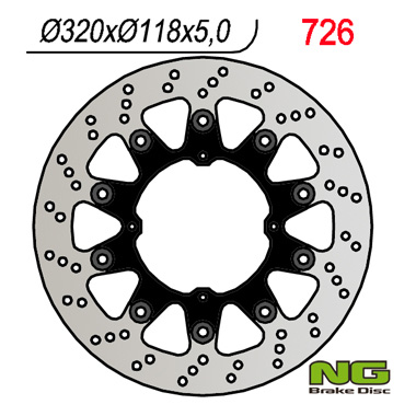 NG Tarcza hamulcowa - HONDA XR 250/400/650 (SUPER...