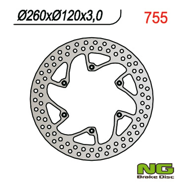 NG Tarcza hamulcowa - HUSQVARNA CR/WR/TE/TC (260x... (1992-1999)