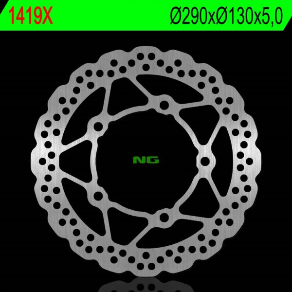 Tarcza Hamulcowa Przód Kawasaki EX 250/300R Ninja 12-17, KLE 250/300 Versys 17-20, z 300 15-17 (290X130X5) Wave (5X10,5Mm) | NG