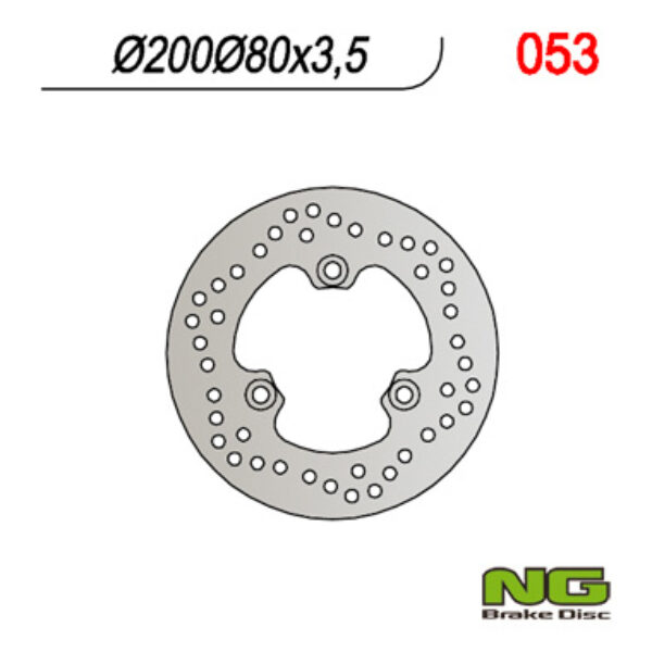 Tarcza Hamulcowa Przód Kawasaki QUAD KLF 220/300/400, KVF 300/400 (200X80X3, 5) | NG