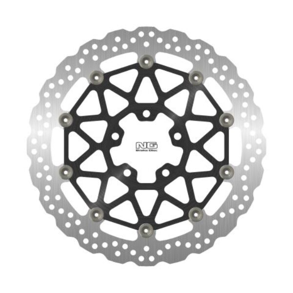 Tarcza Hamulcowa Przód Kawasaki ZX 10R SE ABS ’19-20, ZX 10RR ABS ’17-24 (330X70X5,0Mm) (5X10,5Mm) Wave Pływająca (Środek Aluminiowy) | NG