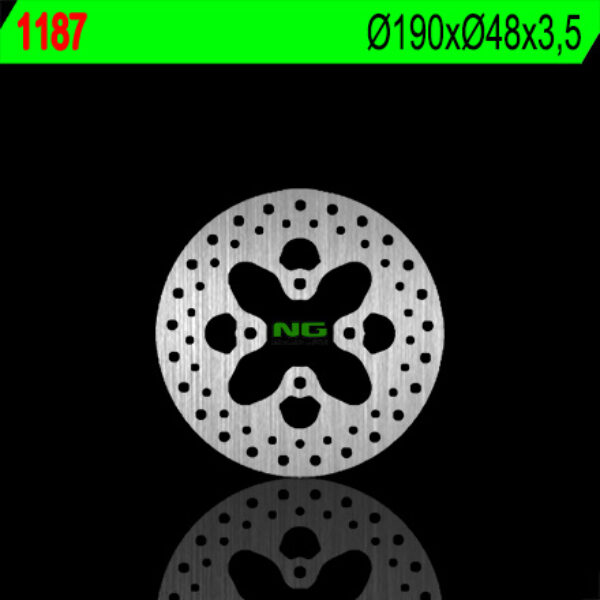 Tarcza Hamulcowa Przód MBK 50 Booster ’96-’09, Yamaha 50 BWS/SPY ’96-’00 (190X48X3, 5) (4X10,5MM) | NG