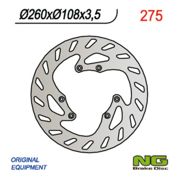 Tarcza Hamulcowa Przód Peugeot XPS 50 SM (260X108X3, 5) | NG