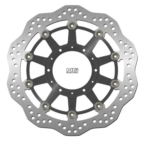 Tarcza Hamulcowa Przód Suzuki DL 650 V-Strom ABS / XT ABS ’20-22, DL 1000 V-Strom ABS / XT ABS / Adventure ABS ’20, DL 1050 V-Strom ABS / XT ABS / XT Explorer ABS ’20-22 (310X121, 50X5Mm) (5X10,25Mm) Wave Pływająca (Środek Aluminiowy) | NG