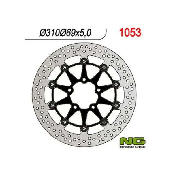 Tarcza Hamulcowa Przód Suzuki DL650 ’04-’07, SV650 ’03-’08, DL1000 ’02-’11, SV1000 ’03-’07 (310X69X5) (5X10,5Mm) ( Czarny Środek ) | NG