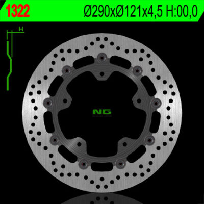 NG Tarcza hamulcowa - SUZUKI GSF 650 ABS (2018-2019)