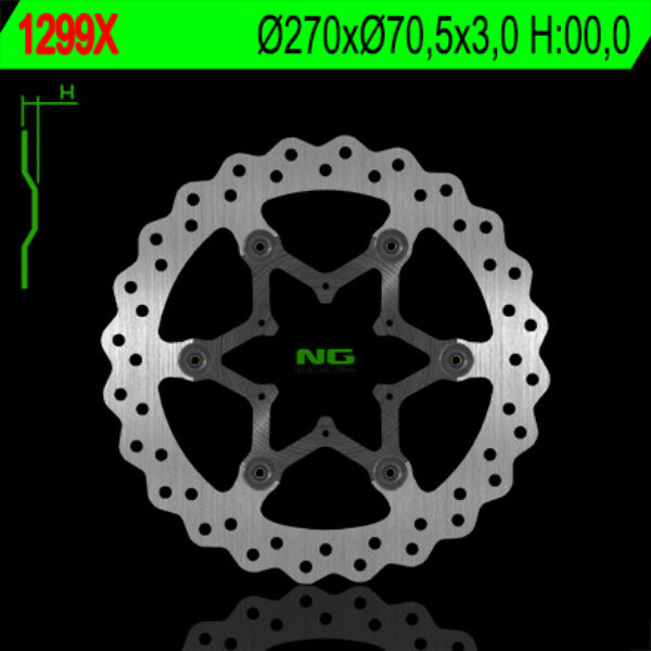 Tarcza Hamulcowa Przód Tm ’98-’14 (270X70, 5X3) Pływająca WAVE | NG