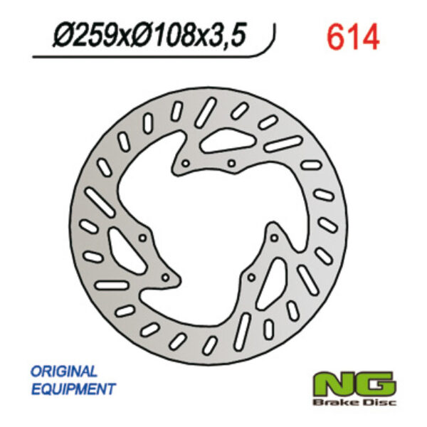 NG Tarcza Hamulcowa PRZÓD Yamaha / MBK 50-125 Supermoto (260X108X3,5)