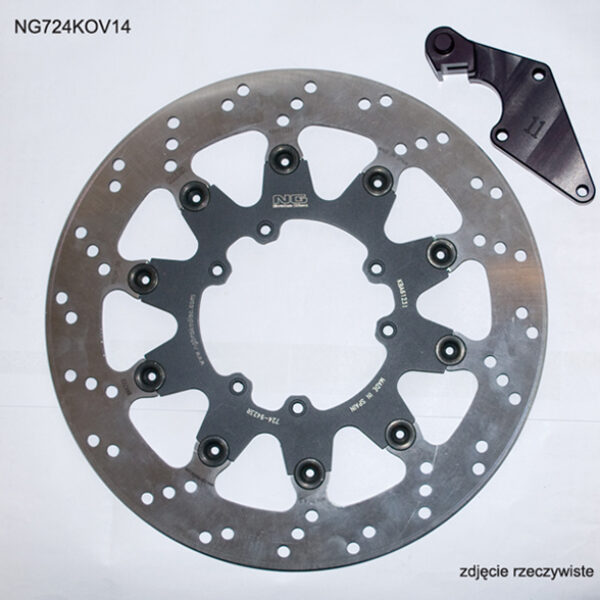 NG TARCZA HAMULCOWA PRZÓD Z ADAPTEREM OVERSIZE (320X101X5) HONDA CR 125 ’04-’09, CRF 250R/X ’04-’14, CRF 450R ’04-’14, CRF 450X ’04-’16 (NG724K14)