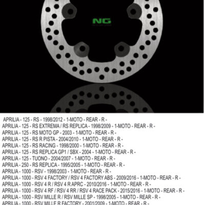 NG Tarcza hamulcowa - APRILIA RS 125