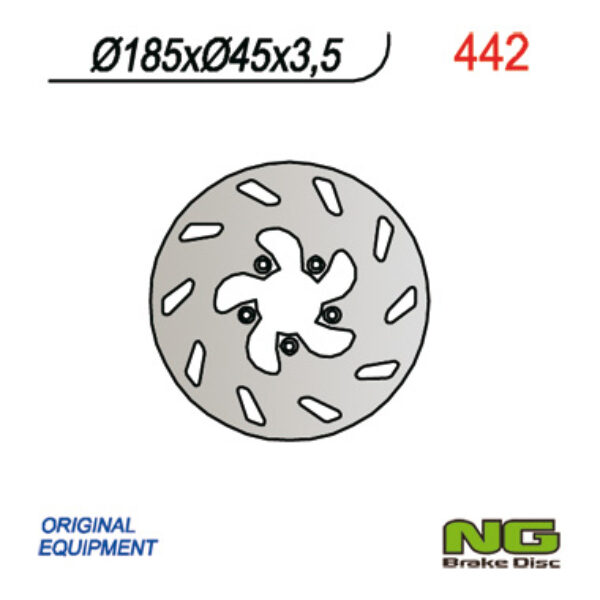 Tarcza Hamulcowa Tył Beta 50 (185X45X3, 5) | NG