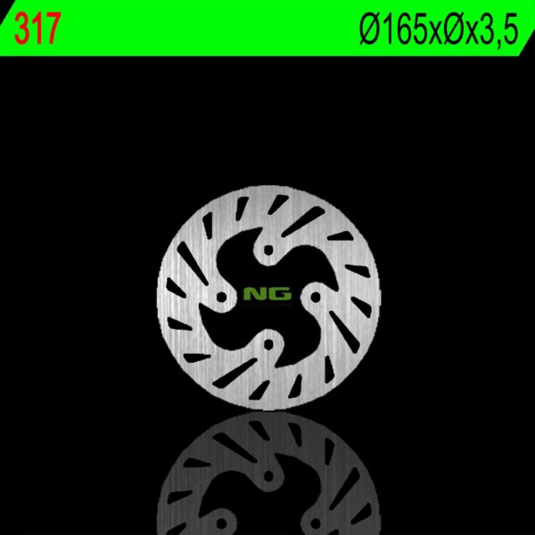 Tarcza Hamulcowa Tył Beta REV3 125/200/250 99-02 (165X3,5Mm) (4X10,5Mm) | NG