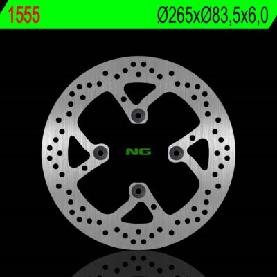 Tarcza Hamulcowa Tył Ducati DIAVEL 1200 11-22 Multistrada 1200/1262 15-22, Xdiavel 1262 '15-'22 (265X83, 50X6,0MM) (4X10MM) | NG