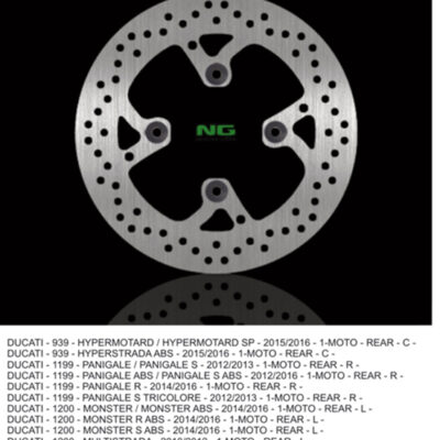 NG Tarcza hamulcowa - DUCATI MULTISTRADA 1200 (2010-2016)