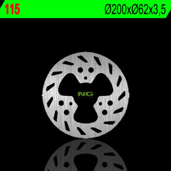 Tarcza Hamulcowa Tył Gas Gas 50/125/250, HM 50, Peugeot 50 (200X62X3, 5) | NG