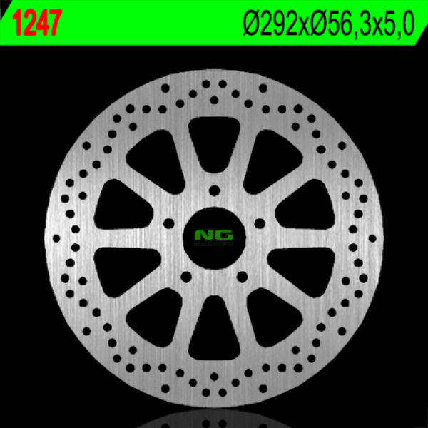 Tarcza Hamulcowa Tył Harley Davidson 750/883/1200/1340/1450/1584/1690 (292X56, 3X5) (5X10,5MM) | NG