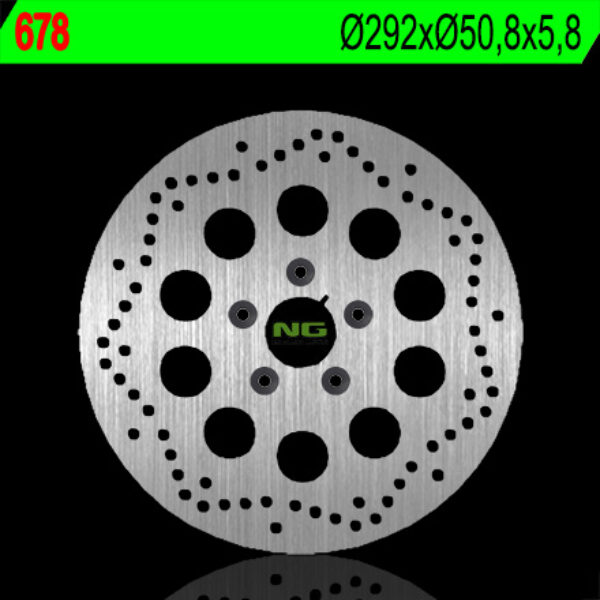 NG TARCZA HAMULCOWA TYŁ HARLEY DAVIDSON 883 ’84-’98, 1340 ’84-’98 (292X50,8X5,8) (5X8,5MM)