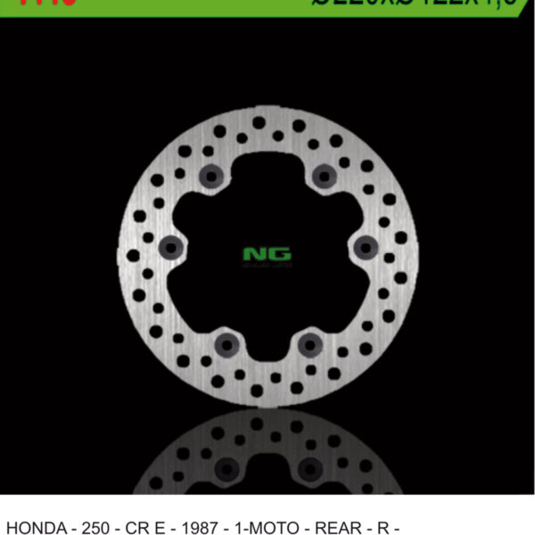 Tarcza Hamulcowa Tył Husqvarna CR 250 ’85-’87 Honda CR 250 87 ‘ (220X122X4, 5) | NG