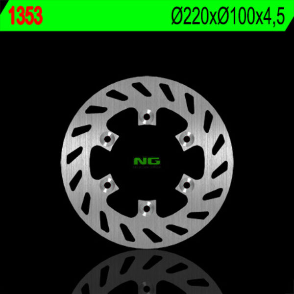 Tarcza Hamulcowa Tył Kawasaki KDX 125 ’90-’99, KDX 250 ’91-’93, KDX 220 ’94-’96 (220X100X4, 5) (6X10, 5) | NG