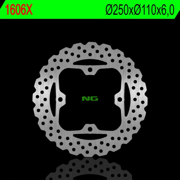 Tarcza Hamulcowa Tył Kawasaki KLZ 1000 Versys ’16-’22 z 1000 ’15-’22, z 1000SX ZZR 1400 ’06-’22 (250X110X6,0Mm) (4X10,5Mm) Wave | NG