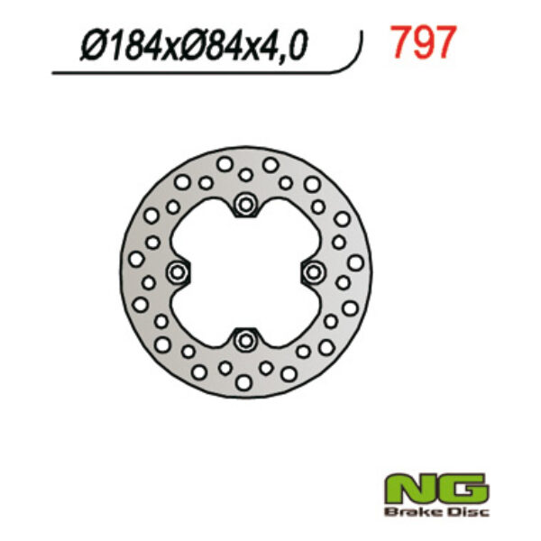 NG Tarcza hamulcowa – KAWASAKI KX 85 (184X84X4) (2001-2024)