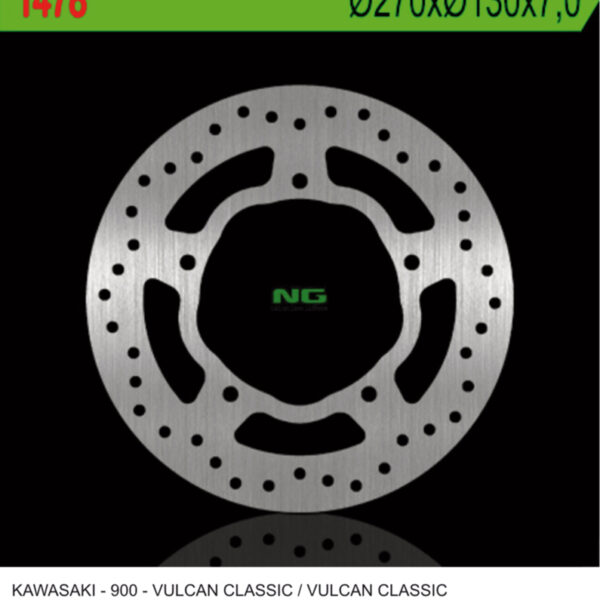 Tarcza Hamulcowa Tył Kawasaki VN 900 Classic ’07-’15, VN 900Tourer ’14-’17 (270X130X7,0Mm) | NG